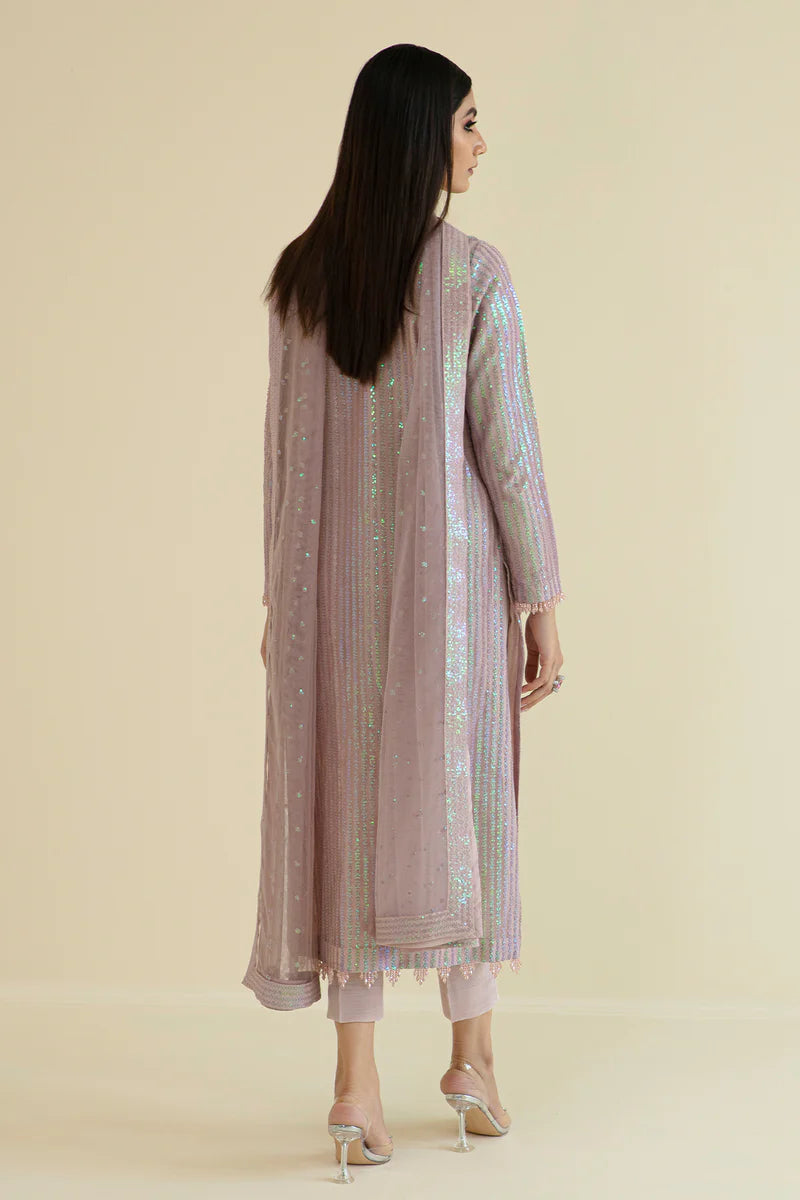 EMBROIDERED UF-384-Pink-Chiffon