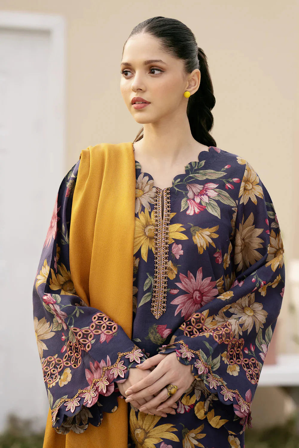 Barooque - 3 Piece - Unstitched Digital Printed Lawn Fabric