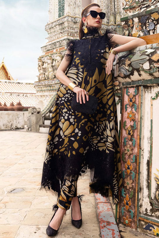 Maria B MPT-2809-B | Brown - Lawn Collection