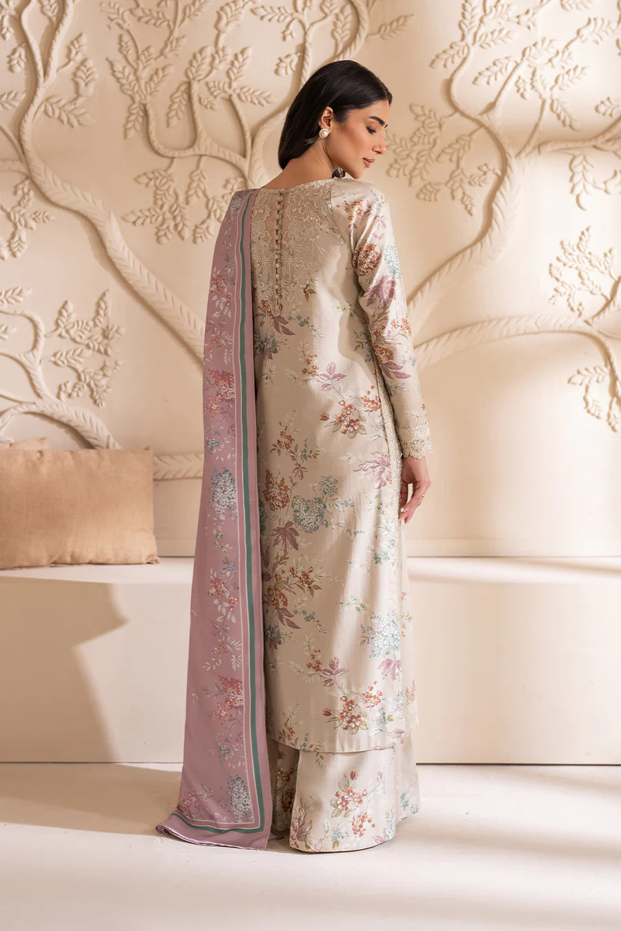 Lawn-Iznik 3 Piece Digital Print - Skin