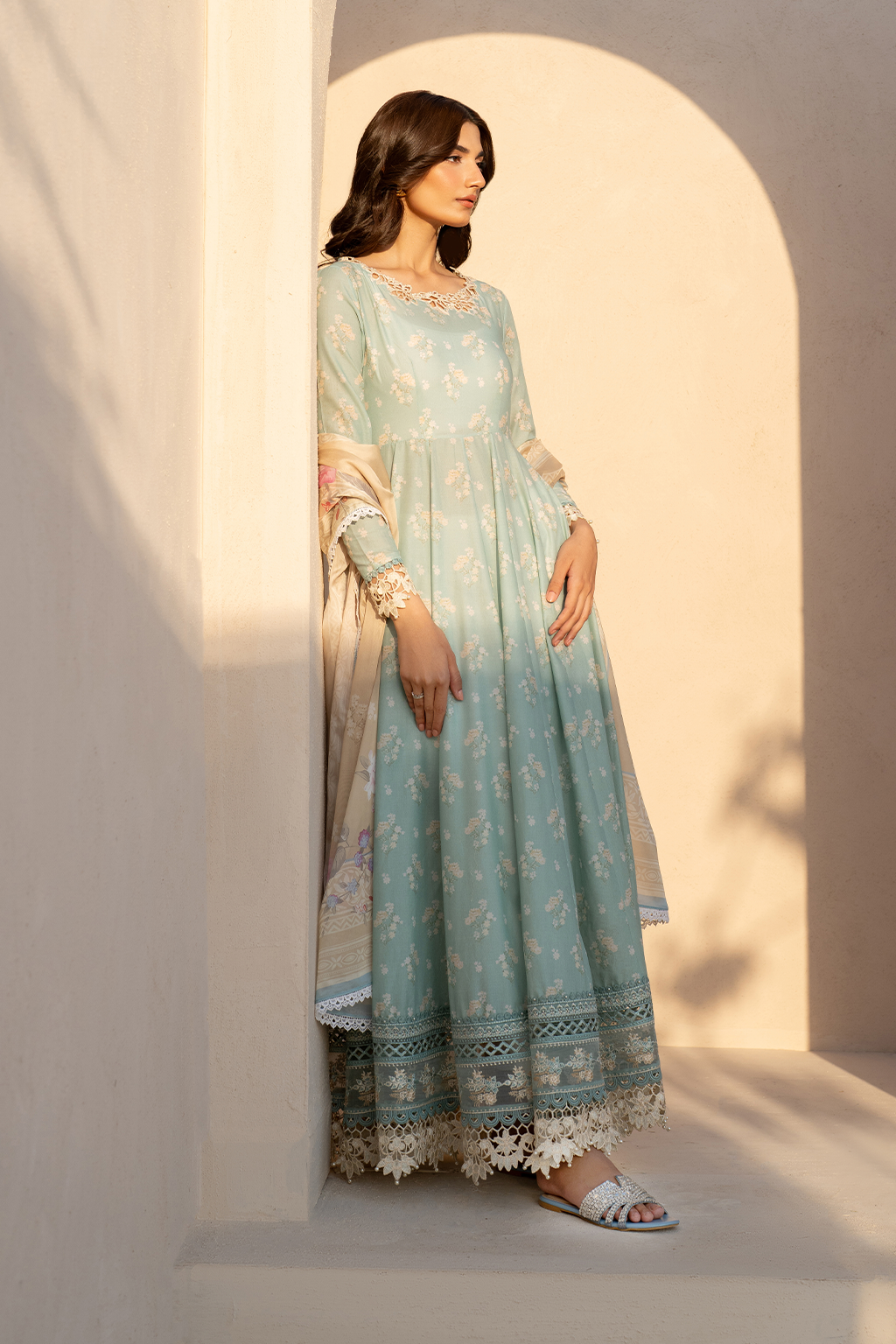 Iznik EFL-06 | Sky Blue - Embroidered Lawn Collection