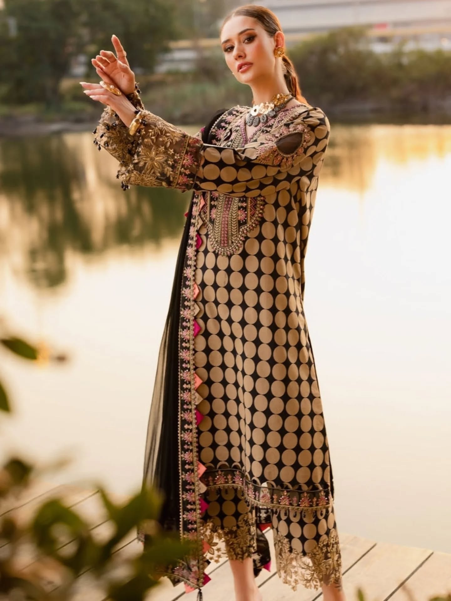Charizma | Black & Brown - Lawn Collection