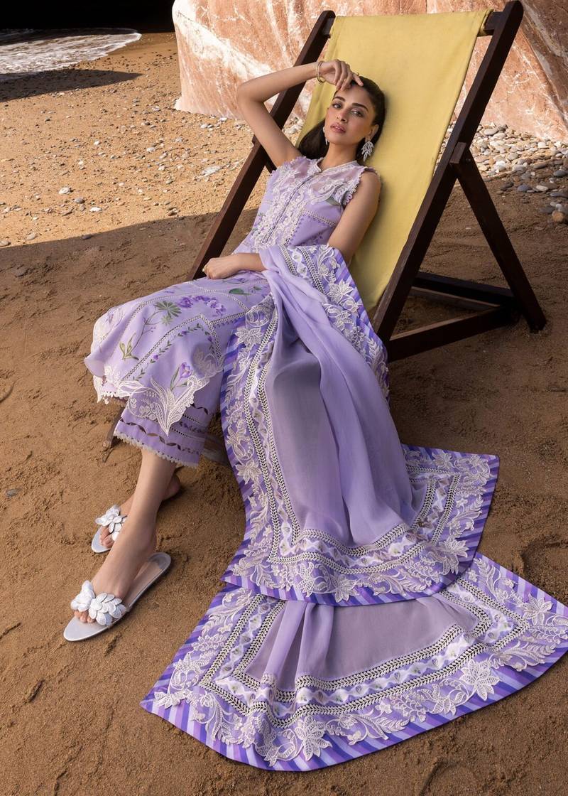 Crimson | Lavender - Lawn Collection
