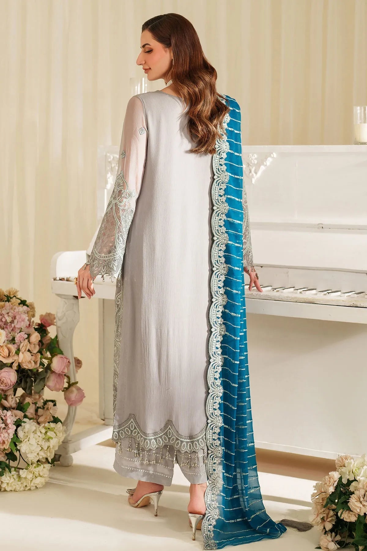Imrozia Serene | Grey - Chiffon Collection