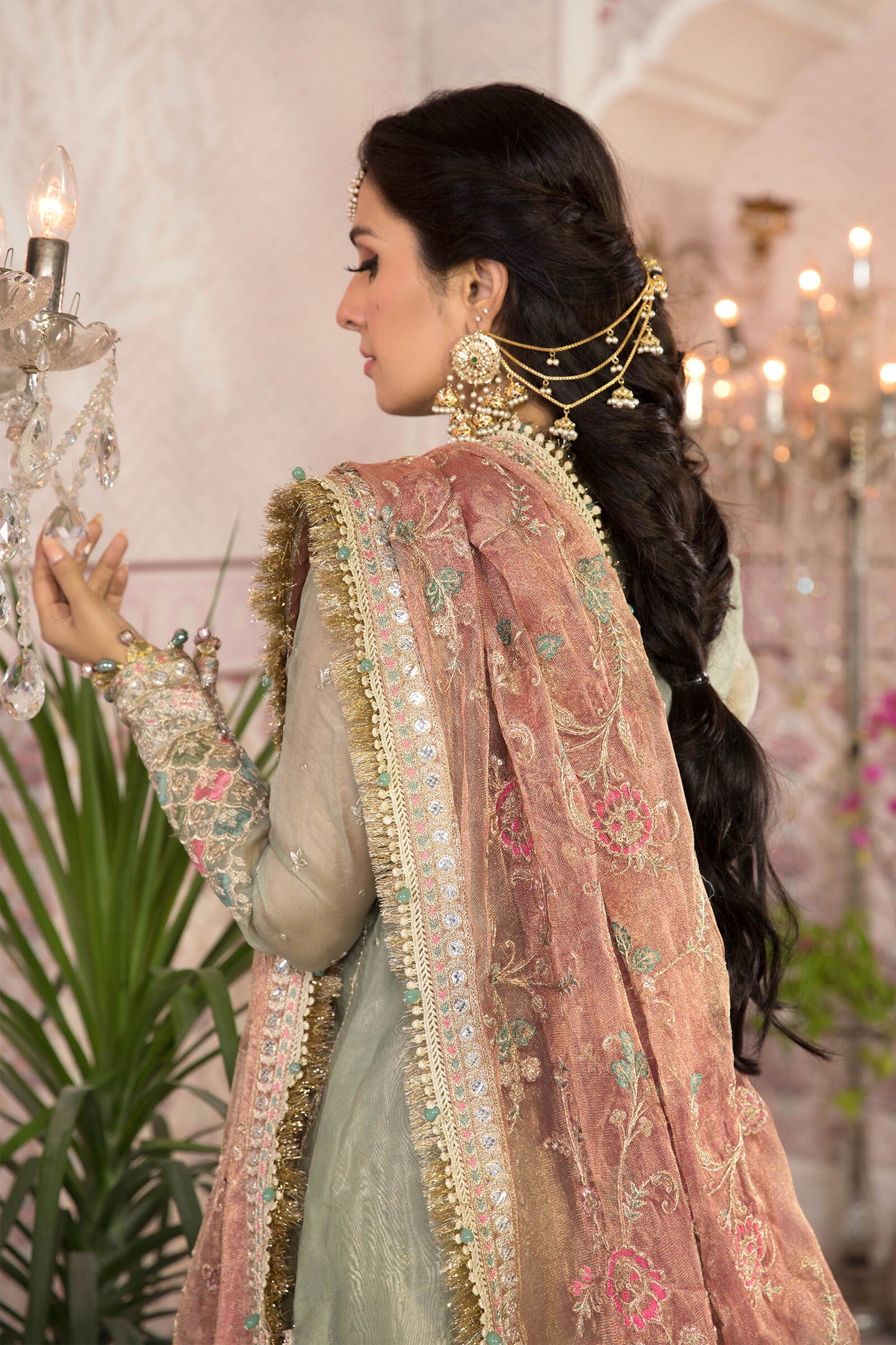 Maria B | Pistachio Green - Luxury Embroidered Organza Collection