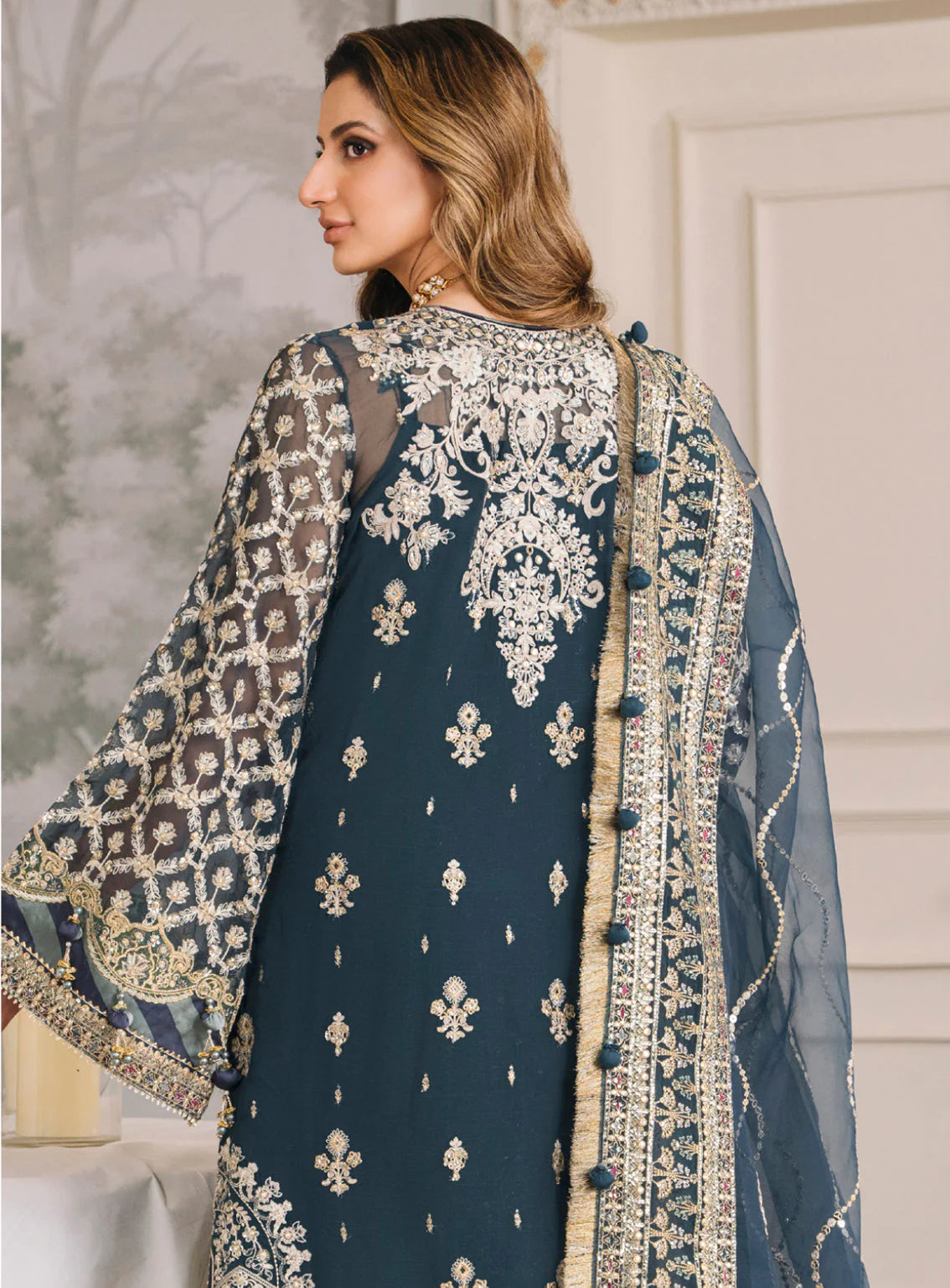 Baroque | Blue - Organza Collection