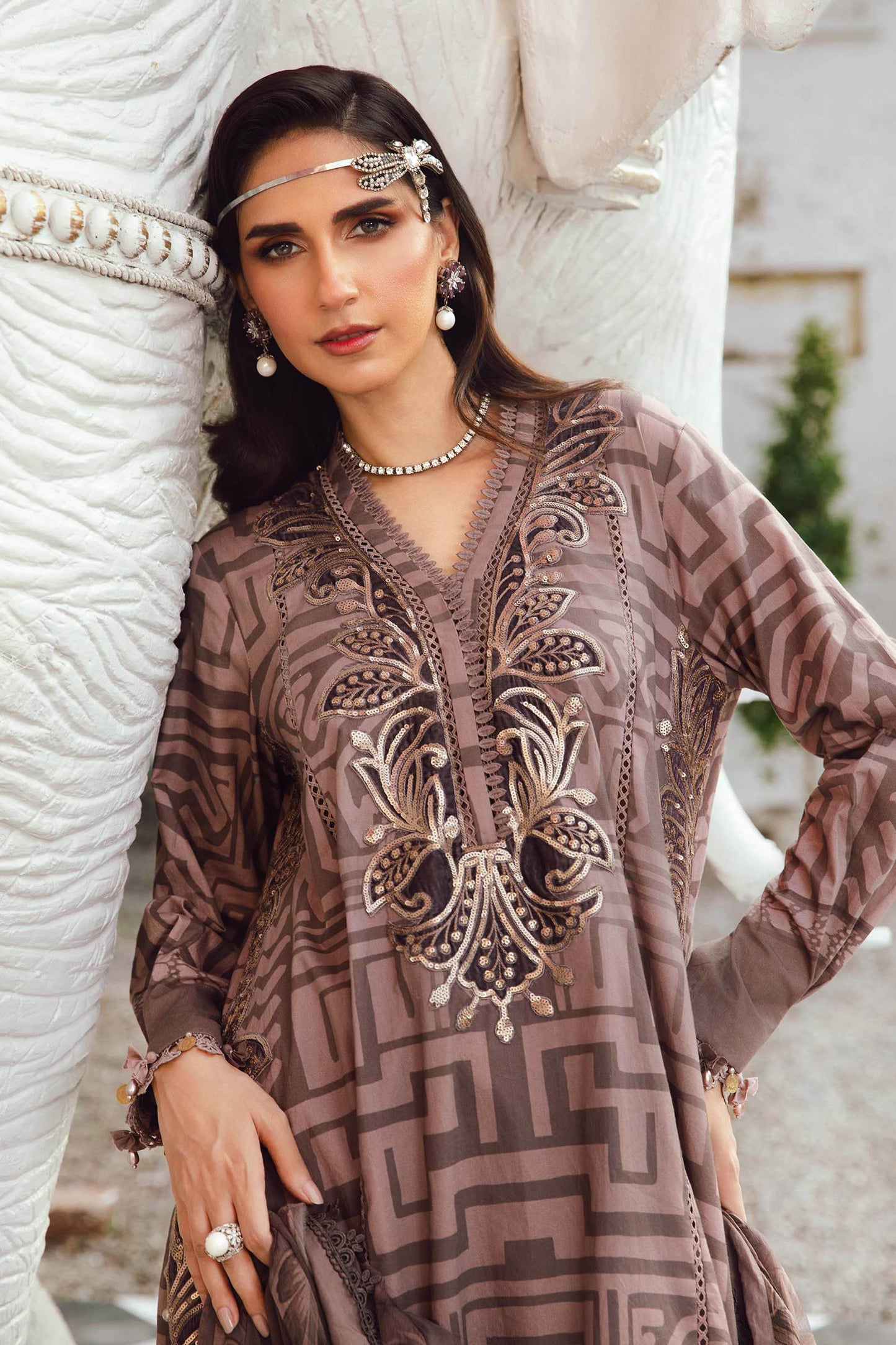 Maria B MPT-2703-B | Lilac - Lawn Collection