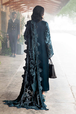 Maria B DL-1203 | Teal - Velvet Collection