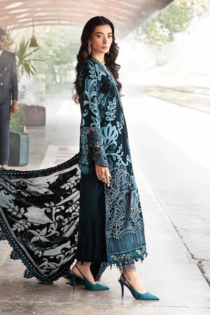 Maria B DL-1203 | Teal - Velvet Collection