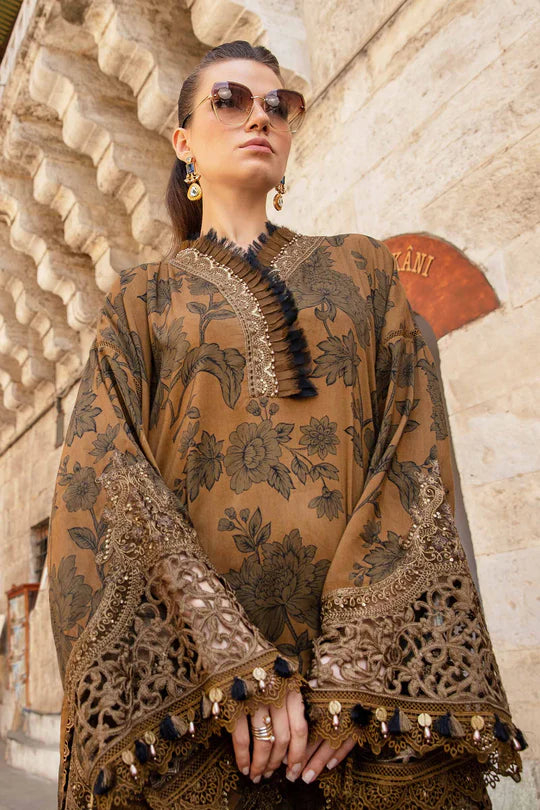 Lawn-Bronze 3 Piece Unstitched Printed Cambric Suit | MPT-2309-A