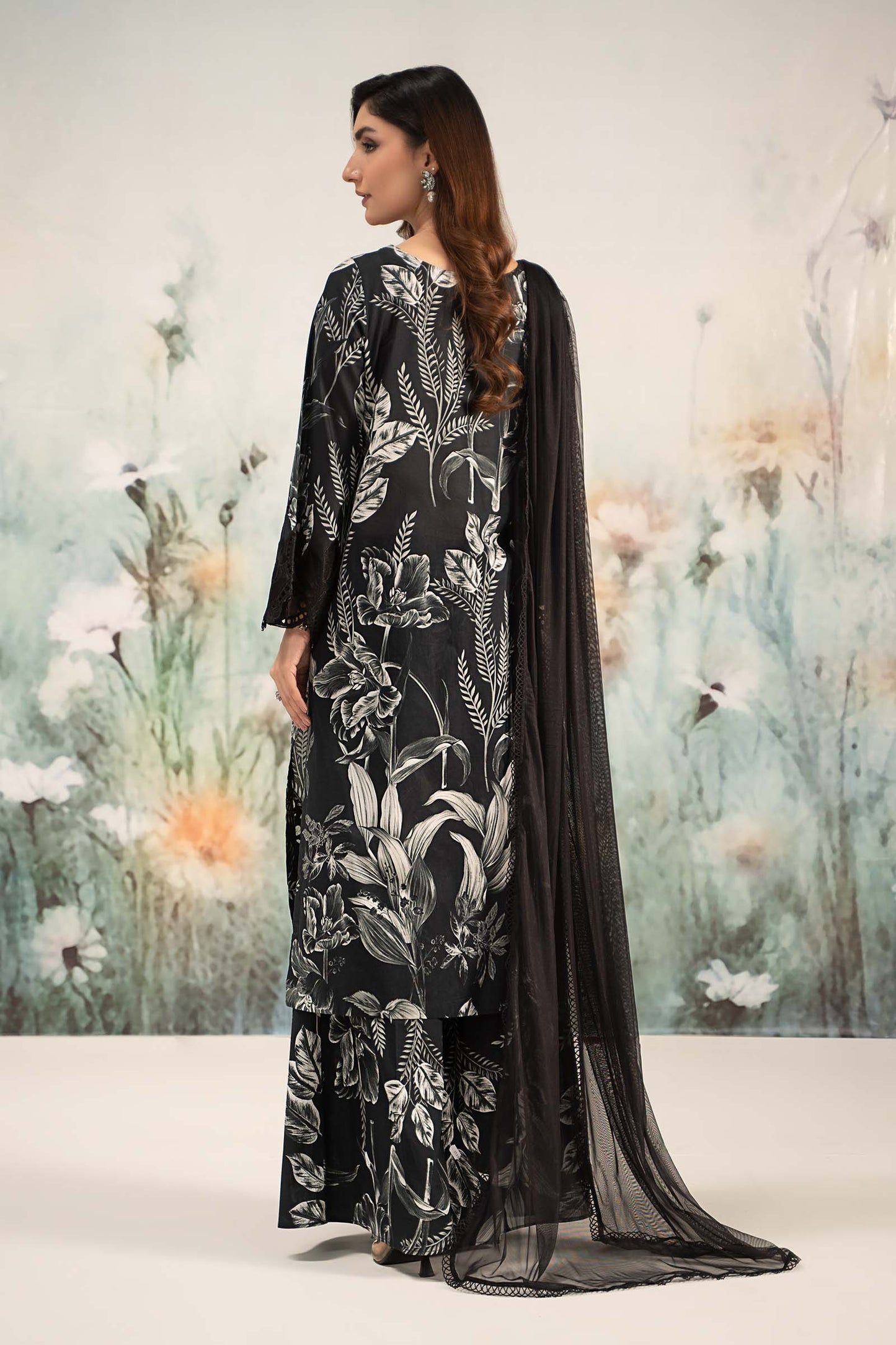 Maria B | Black - 3 Piece Printed Lawn Suit
