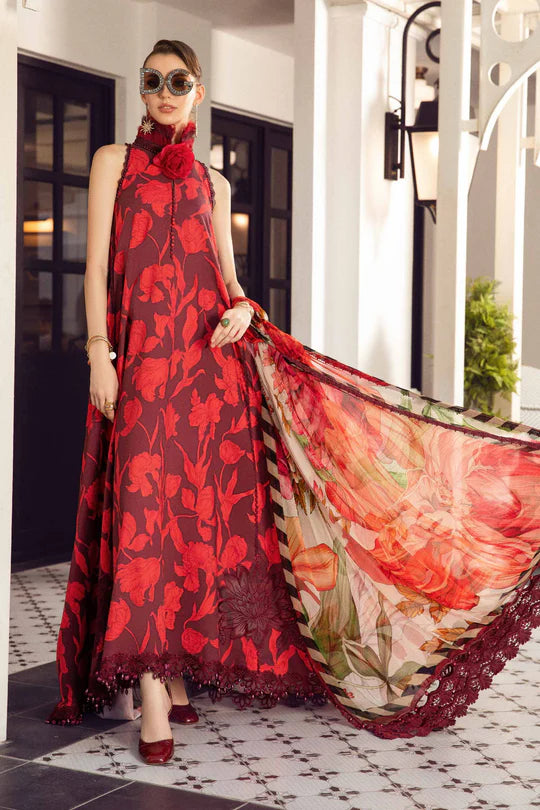 Red-Lawn Unstitched M.Prints | MPT-1905-A