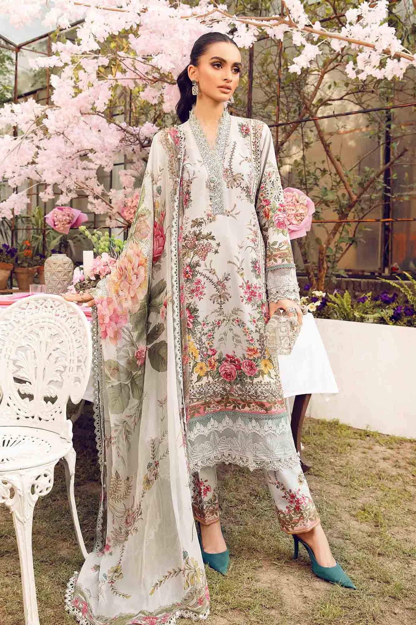 Maria B | Grey - Unstitched Lawn Collection
