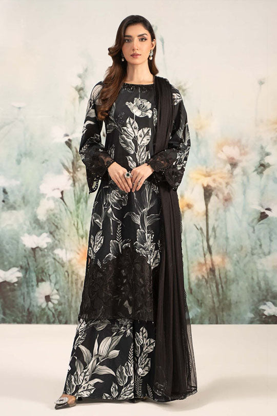 Maria B | Black - 3 Piece Printed Lawn Suit