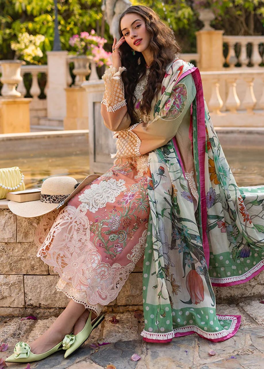 Mushq | Tie & die - Cambric With Silk Dupatta Collection