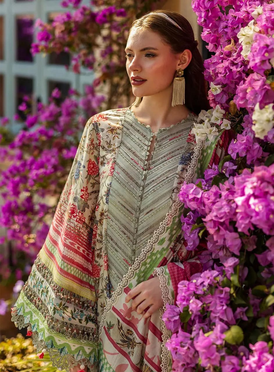 Elaf Giardino ELK-01B | Ivory - Lawn Collection 2025