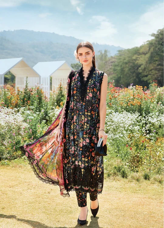 Maria B - 3 Piece Unstitched Printed Lawn Suit - MPT-2507-B - M Prints