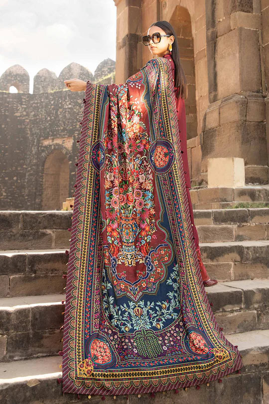 3 Piece Unstitched Printed Lawn Suit | MPT-2407-B