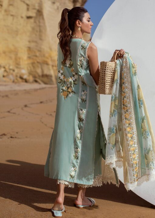 Sicilian Summer – 2A – Aqua-Chikankari