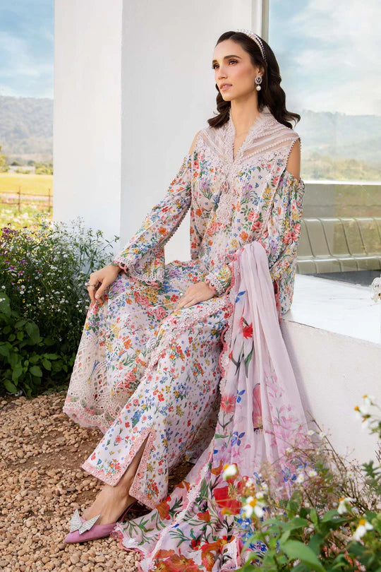 Maria B - 3 Piece Unstitched Printed Lawn Suit | MPT-2507-A