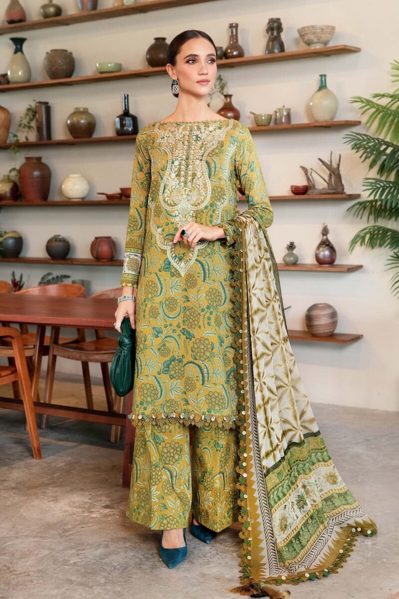 Maria.B MPrints Embroidered Lawn Unstitched 3Pc Suit MPT-2513-B