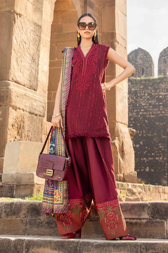 3 Piece Unstitched Printed Lawn Suit | MPT-2407-B