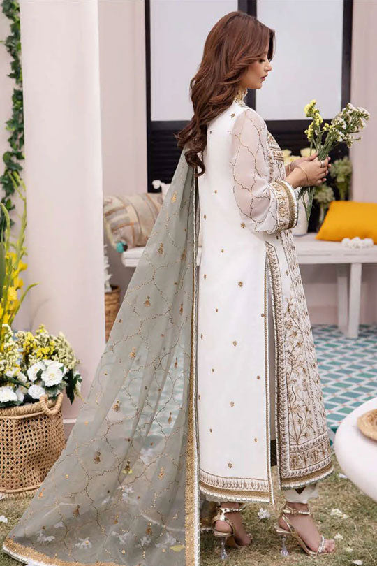 Asim Jofa | White - Chiffon Collection
