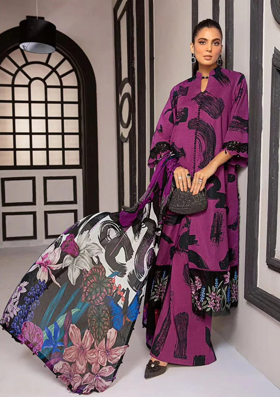 Maria B MPRINT VOL 2 Eid Collection - Purple - Brush