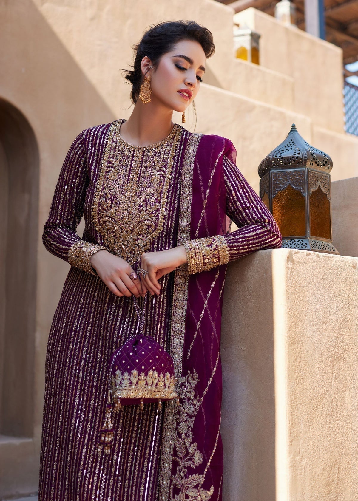 kanwal Malik| Light Plum - Lawn Collection