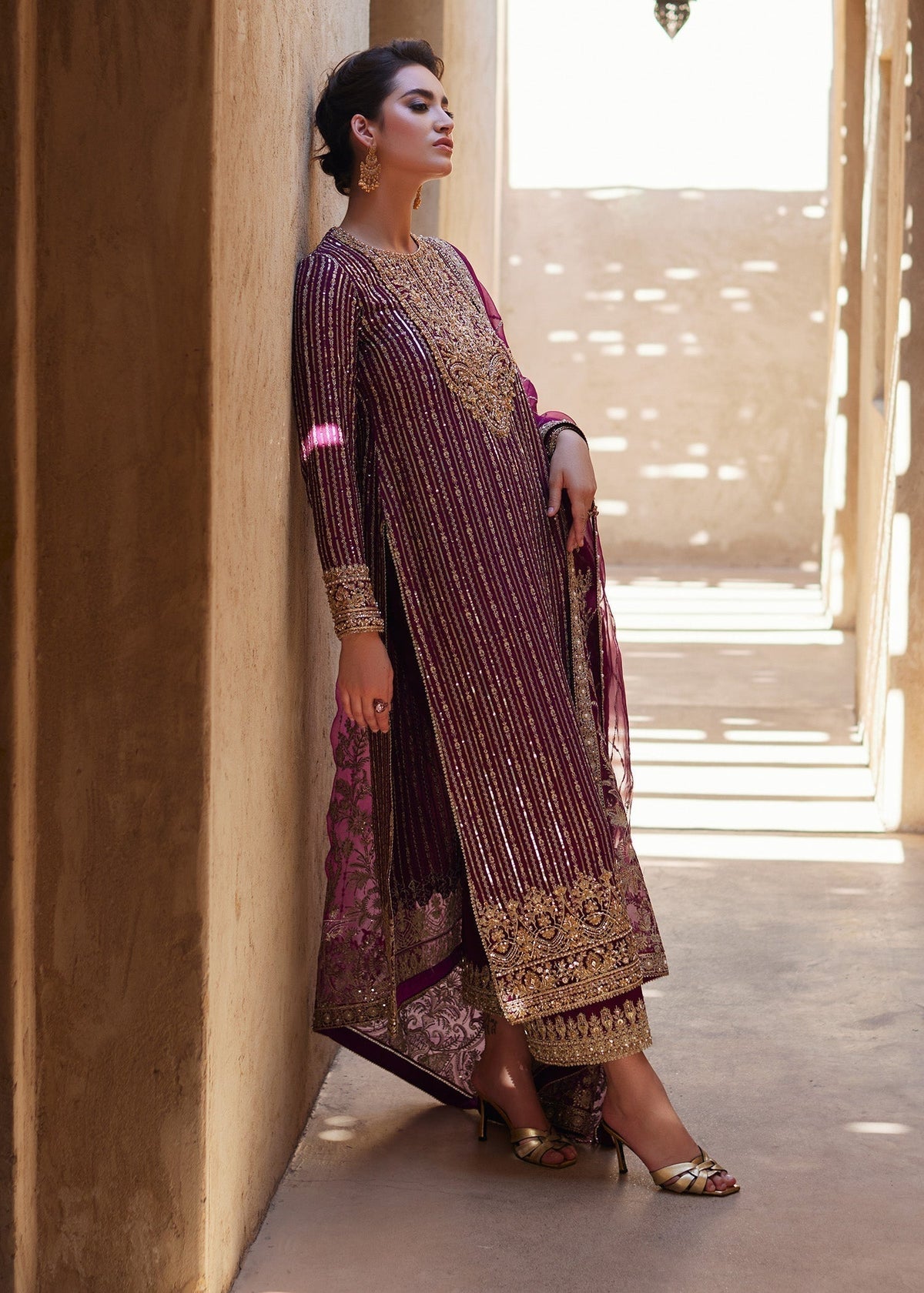 kanwal Malik| Light Plum - Lawn Collection