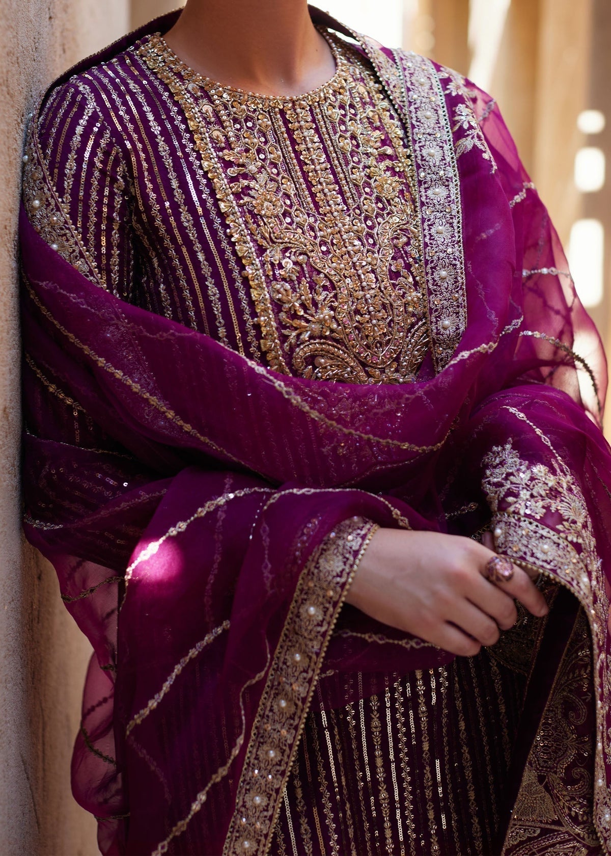kanwal Malik| Light Plum - Lawn Collection