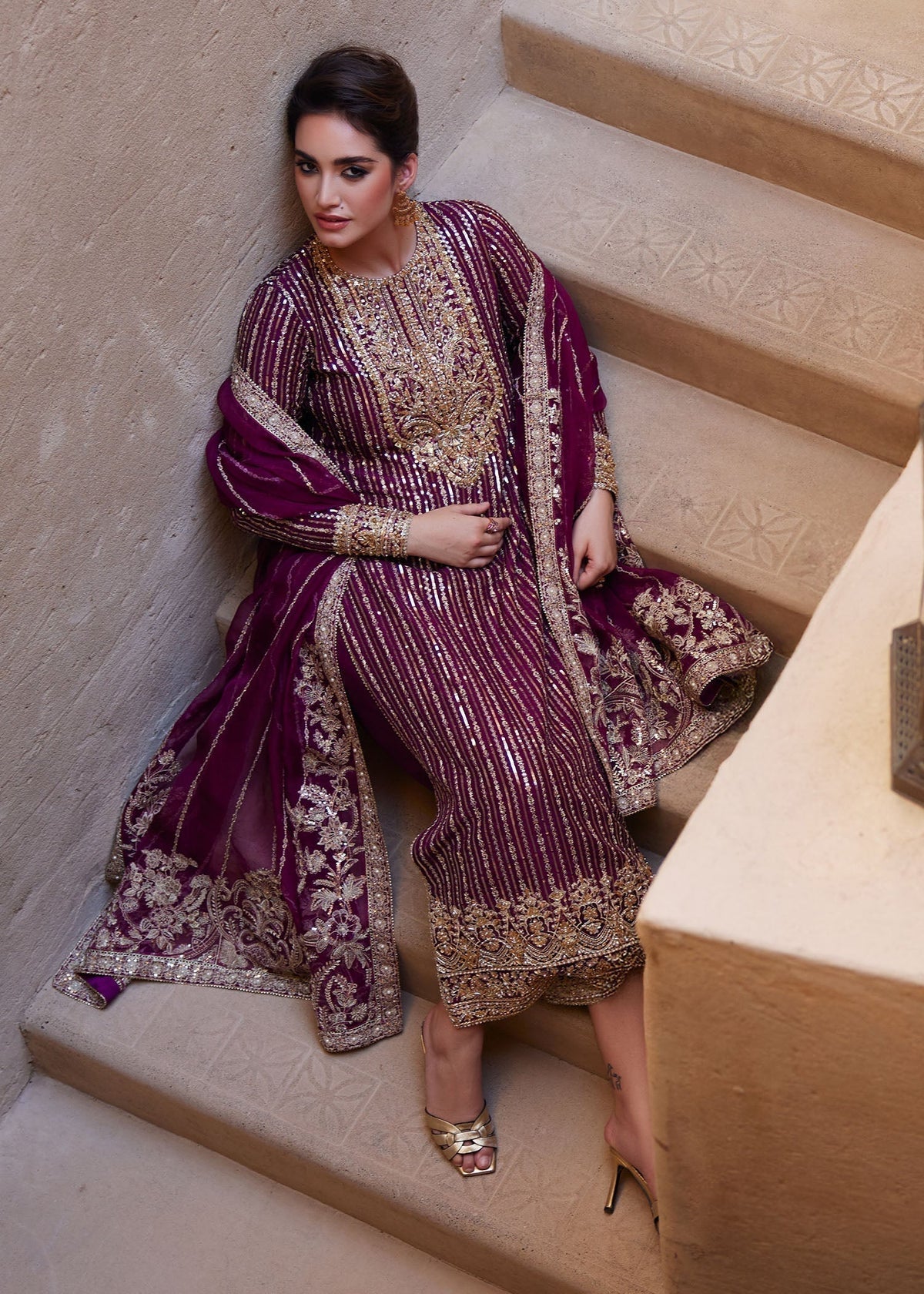 kanwal Malik| Light Plum - Lawn Collection