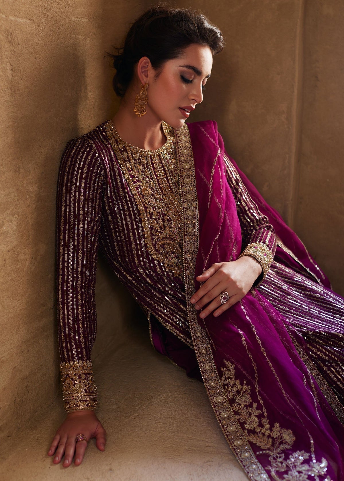 kanwal Malik| Light Plum - Lawn Collection
