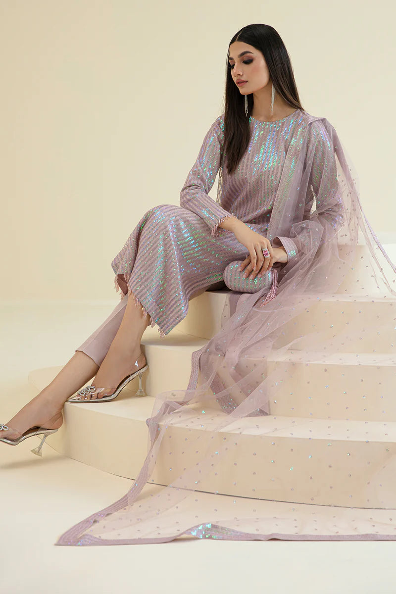 EMBROIDERED UF-384-Pink-Chiffon
