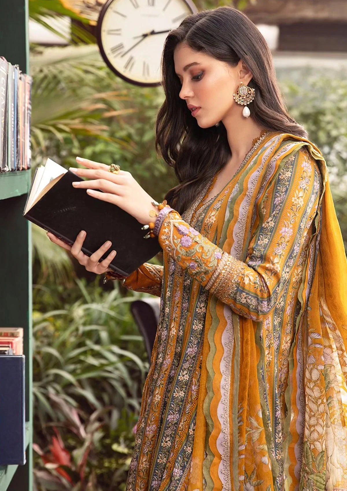 Lawn Collection - Maria B - M Prints - Spring Summer - MM24#7 A- Mehndi- Lawn