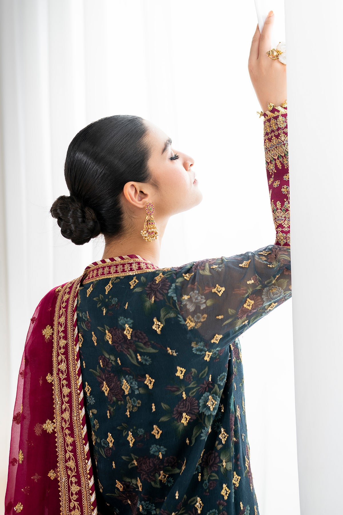 Baroque | Dark Green - Chiffon Collection