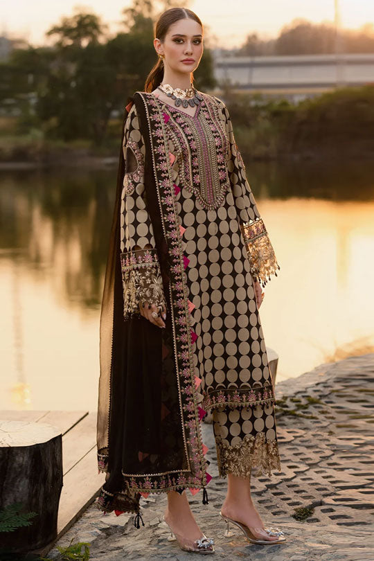 Charizma | Black & Brown - Lawn Collection