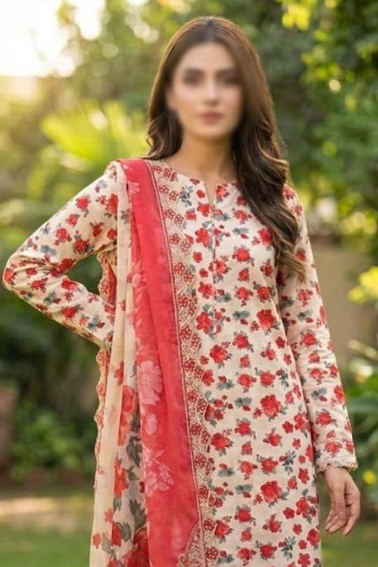 Aneelas Collection - Cream | Lawn Collection