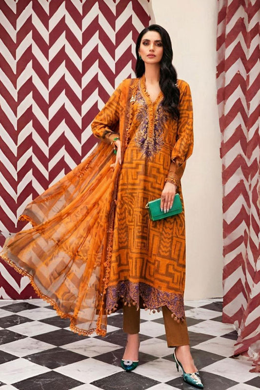 Maria B | Orange - Lawn Collection