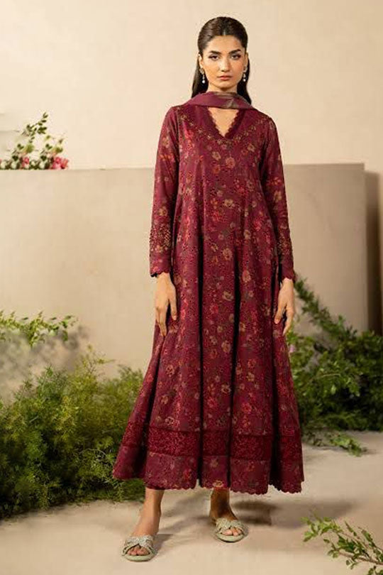 Iznik | Maroon - Lawn Collection