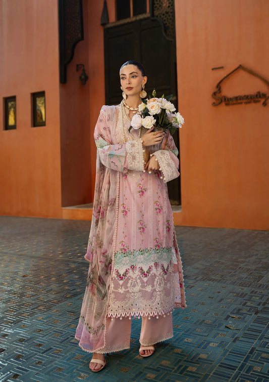Elaf Premium ETS-01B | Pink- Lawn Collection