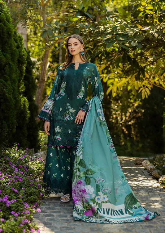 Elaf ELK-07B | Green - Chikankari Collection
