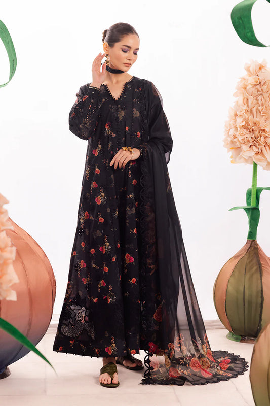 Unstitched 3 Piece  DL-08 Embroidered Lawn