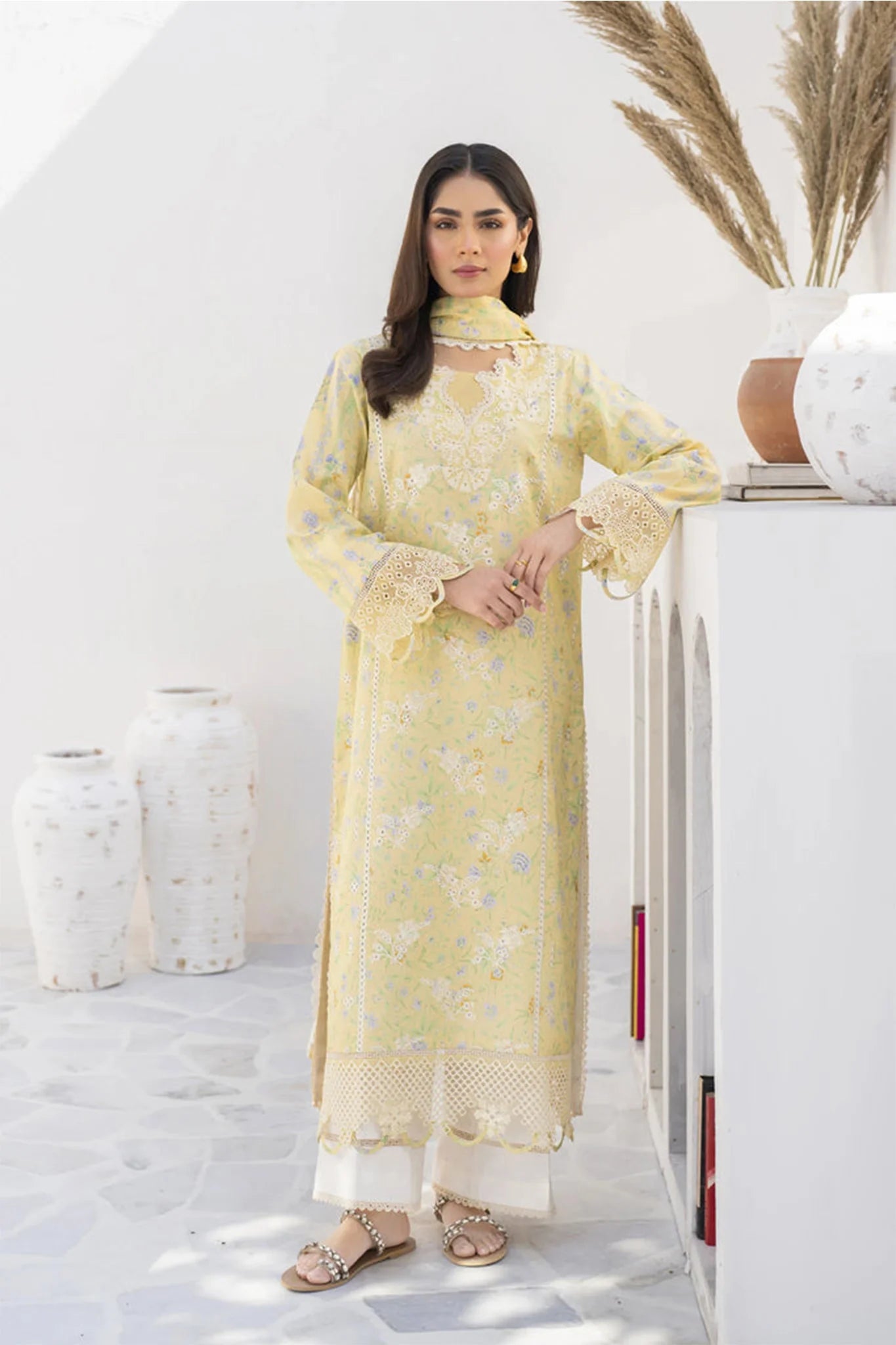 Barooque Unstitched 3 Piece Chikankari Eid Collection 2025