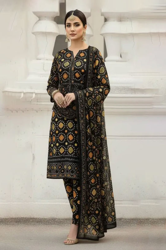 Aneelas Collection | Black - Lawn Collection