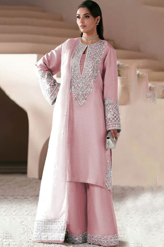 Style | Pink - Silk 3 Piece Unstitched Collection