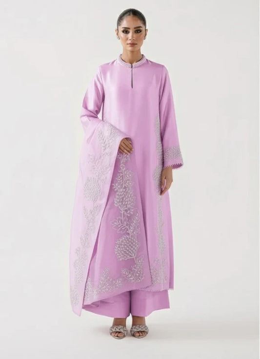 Agha Noor | Lavender - Lava Silk Collection