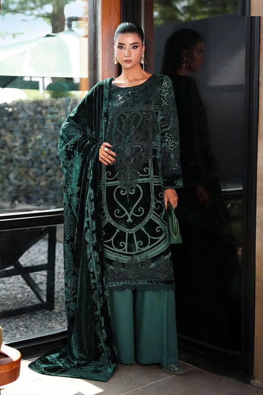 Asim Jofa | Dark Green - Velvet Collection