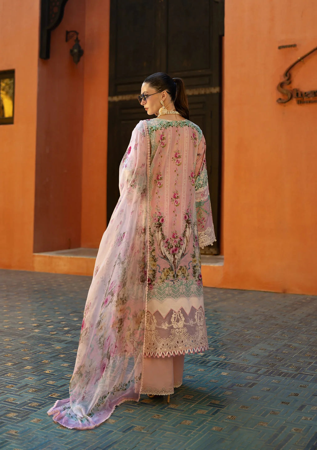 Elaf Premium ETS-01B | Pink- Lawn Collection