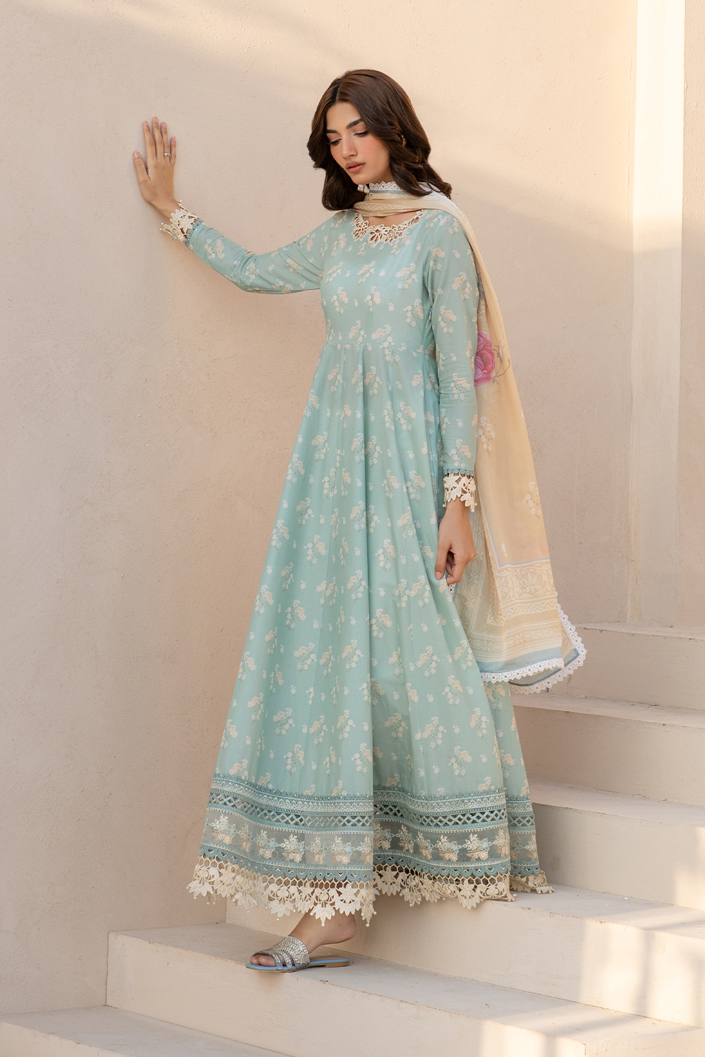 Iznik EFL-06 | Sky Blue - Embroidered Lawn Collection